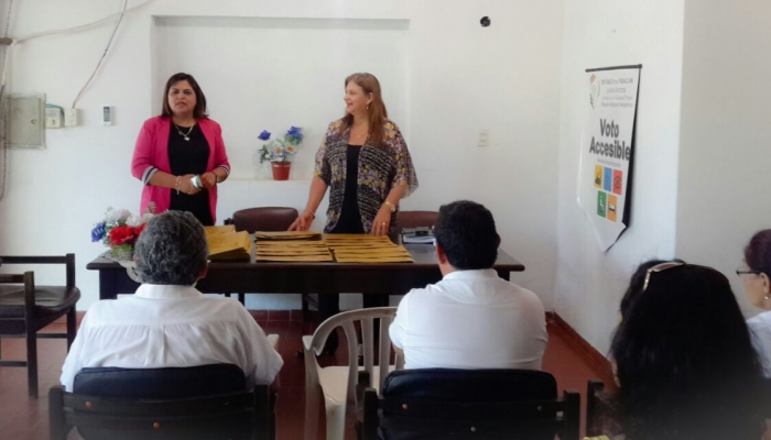 Delegados Electorales del TSJE  de 26 distritos de ItapÃºa reciben instrucciones para las Internas SimultÃ¡neas